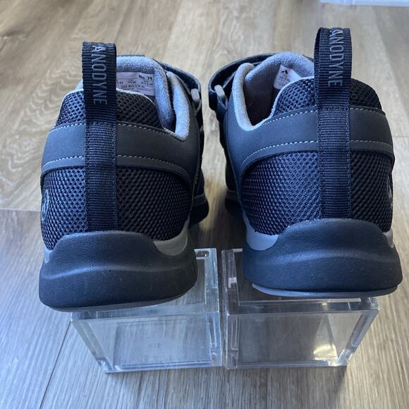 Anodyne Sneaker Men Sz 10.5 Wide Black No.74 Double Hook & Loop Strap Diabetic - Picture 7 of 12